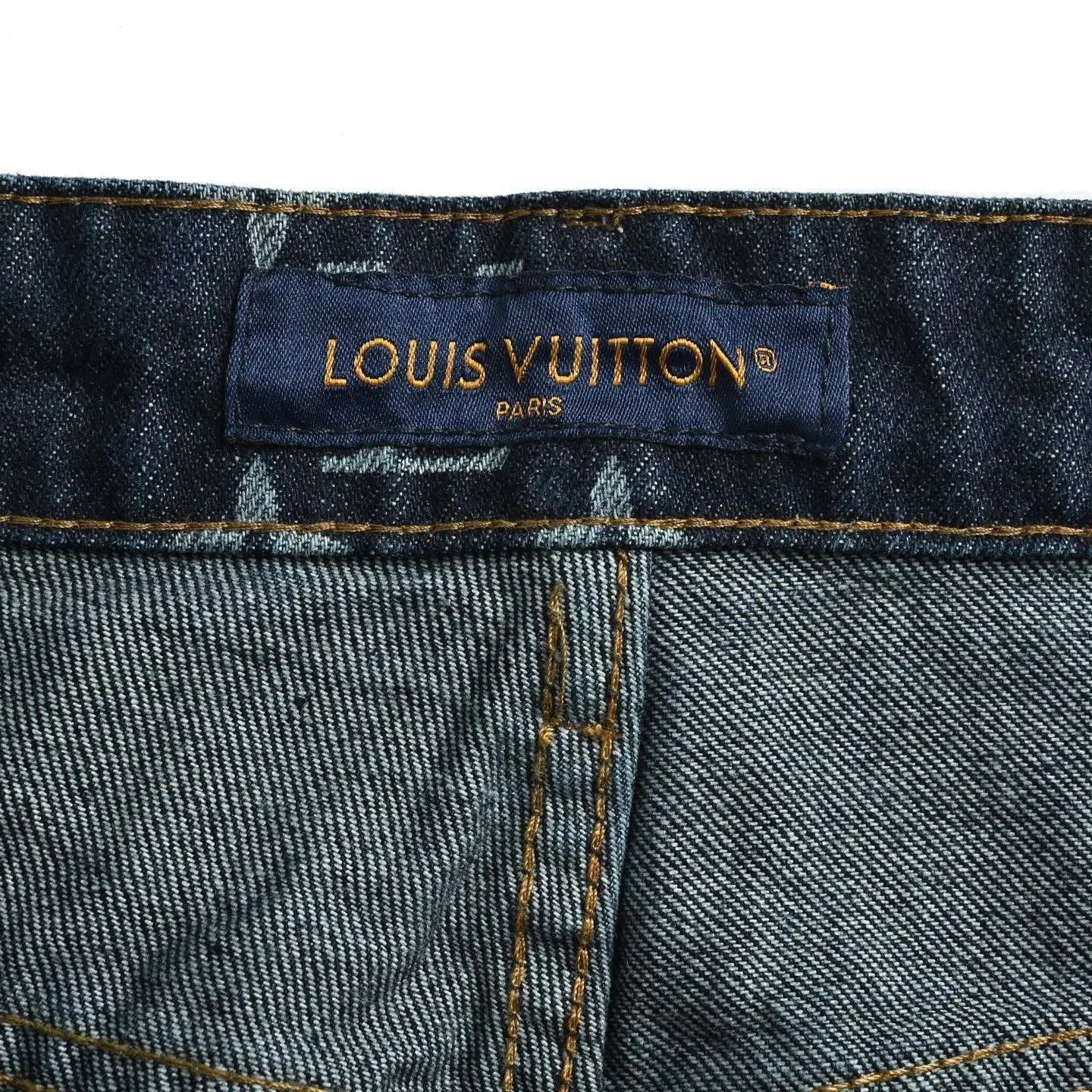 Louis Vuitton/Louis Vuitton Monogram old flower all over printed jacquard jeans